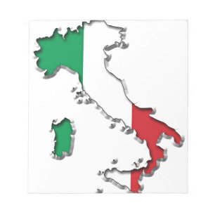 KARTA i ITALIEN Anteckningsblock