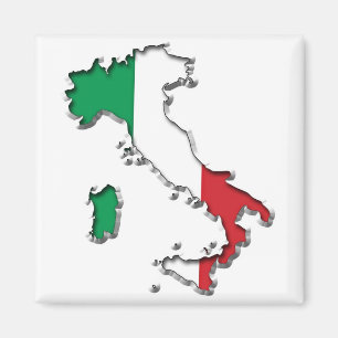Karta i Italien Magnet