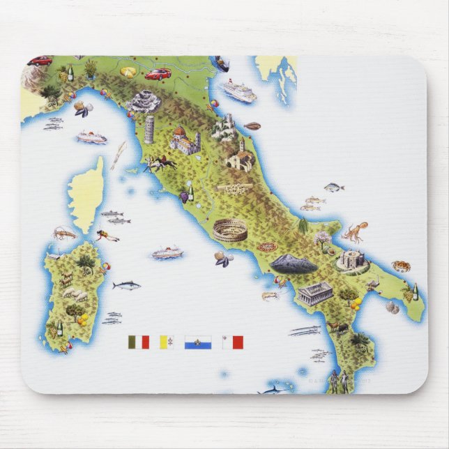 KARTA i ITALIEN Musmatta (Framsidan)