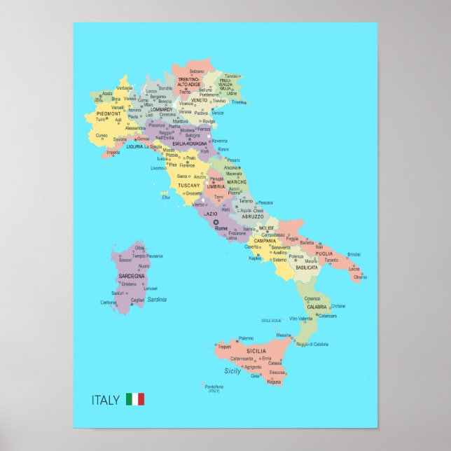 KARTA i ITALIEN Poster (Framsidan)