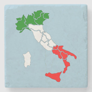 Karta i Italien underlägg sten.