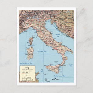 KARTA i ITALIEN Vykort