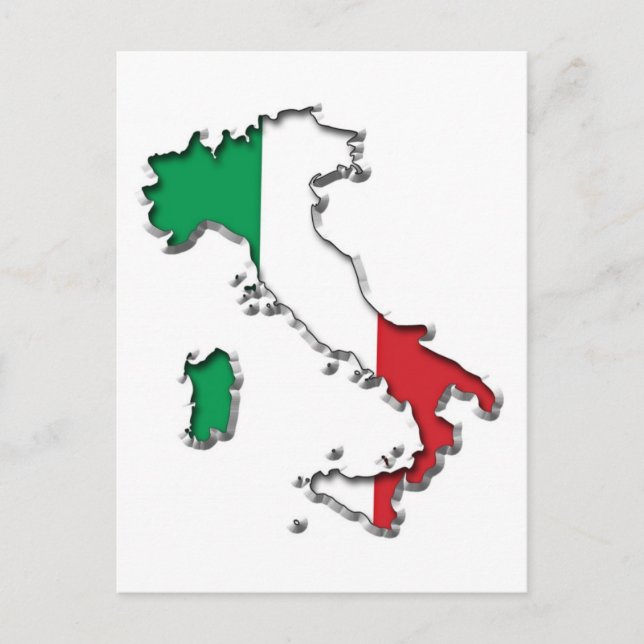 KARTA i ITALIEN Vykort (Framsida)