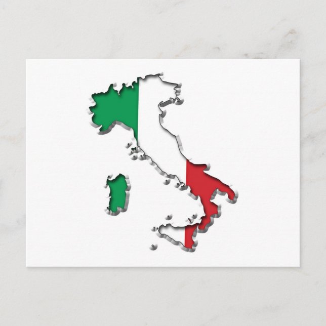 KARTA i ITALIEN Vykort (Framsida)