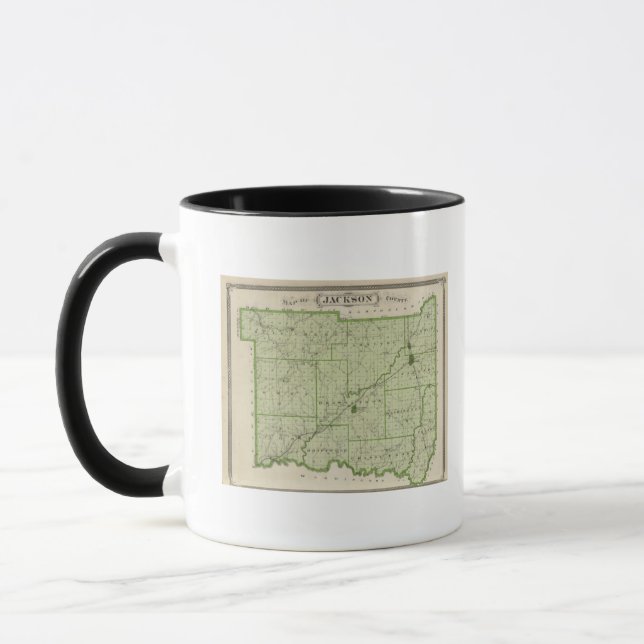 Karta i Jackson County Mugg (Vänster)