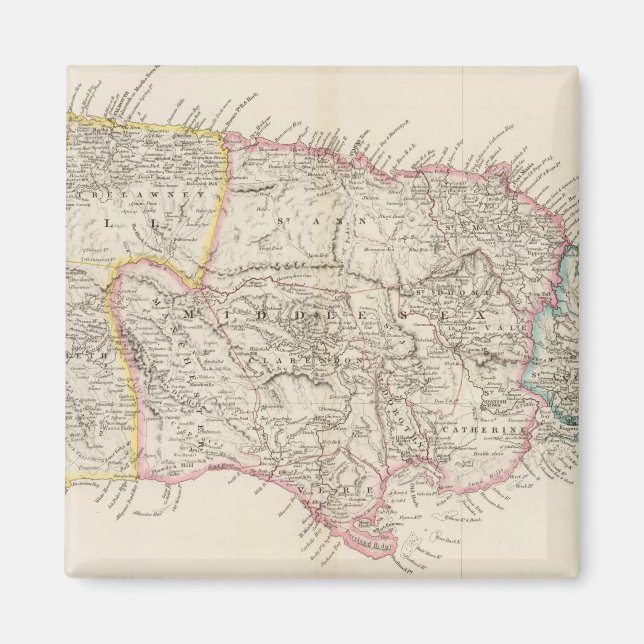 Karta i Jamaica Magnet (Framsidan)