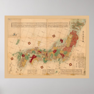 Karta i Japan (1864) Poster