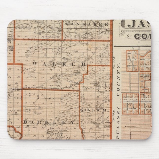 Karta i Jasper-regionen Musmatta (Framsidan)