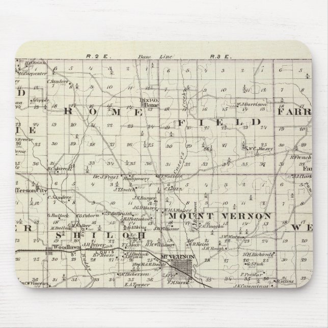 Karta i Jefferson County Musmatta (Framsidan)