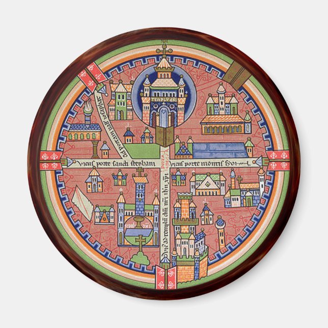 Karta i Jerusalem magnet (Framsidan)