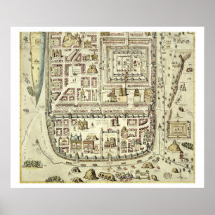 Karta i Jerusalem och dess omgivningar, från "C Poster