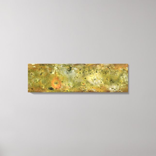 Karta i Jupiters måne Lo Canvastryck (Framsida)