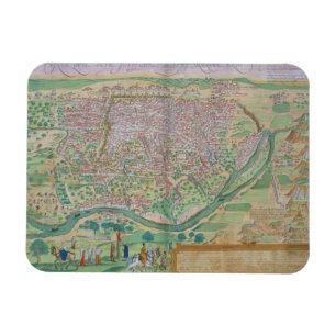 Karta i Kairo, från "Civitates Orbis Terrarum" av Magnet