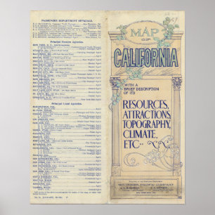 Karta i Kalifornien 2 Poster
