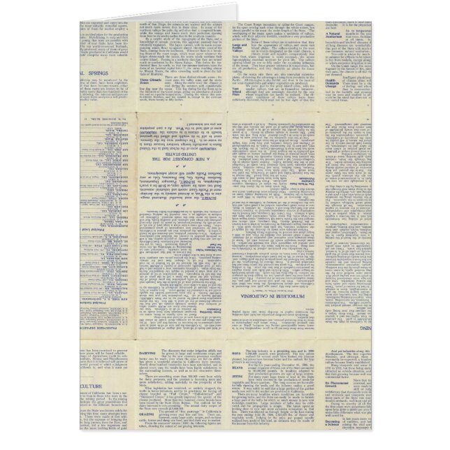 Karta i Kalifornien 3 Hälsningskort (Framsidan)