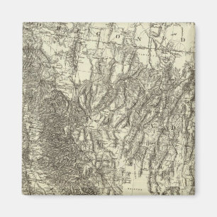 Karta i Kalifornien och Nevada Magnet