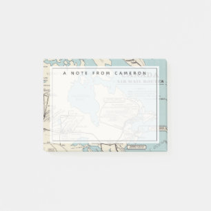 Karta i Kanada - Canada Luft Mail Routes Post-it Block