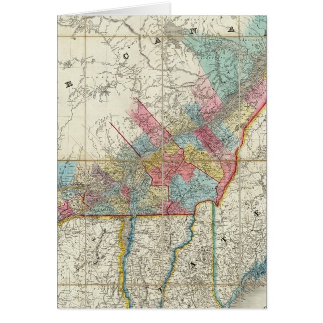 Karta i Kanadas provinser Hälsningskort (Framsidan)