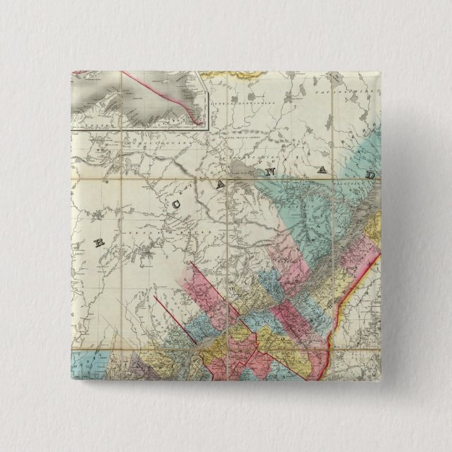 Karta i Kanadas provinser Knapp (Framsida)