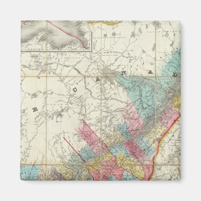 Karta i Kanadas provinser Magnet (Framsidan)