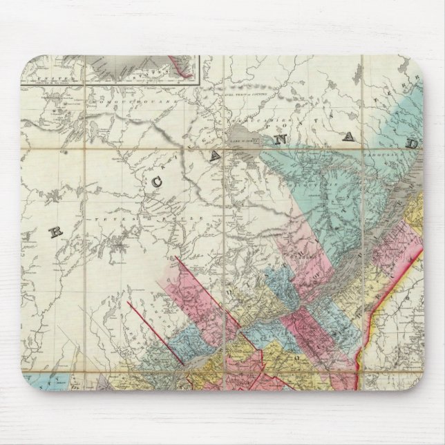 Karta i Kanadas provinser Musmatta (Framsidan)