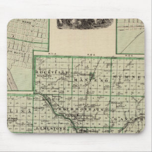 Karta i Kankakee County, Kankakee and Gilman Musmatta
