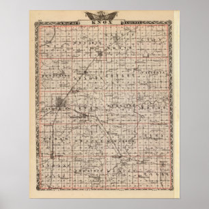Karta i Knox County Poster