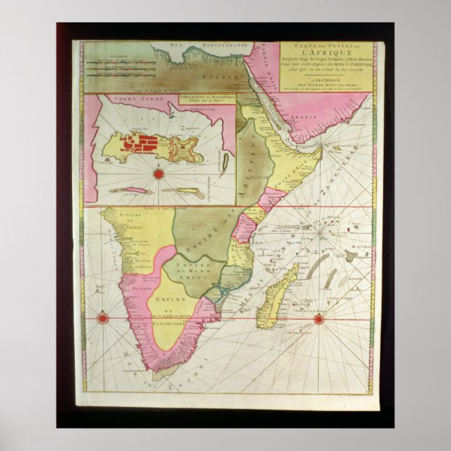 KARTA i LAND i AFRIKA Poster (Framsidan)