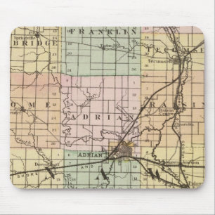 Karta i Lenawee County, Michigan Musmatta
