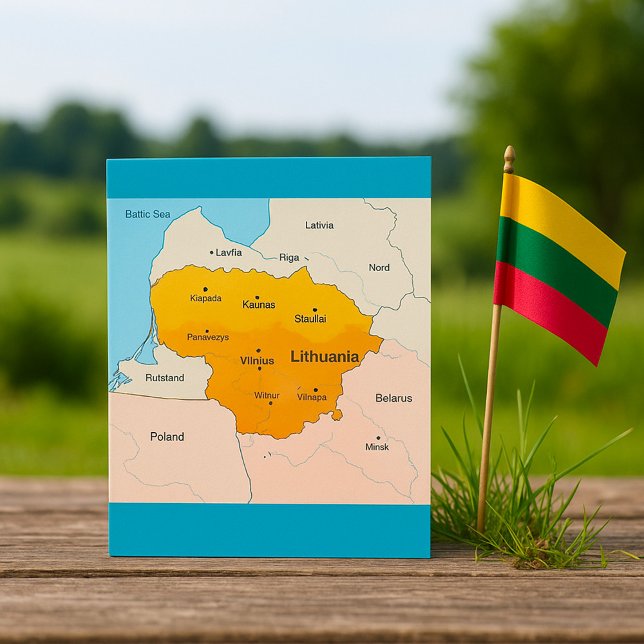 Karta i Litauen Kort (Skapare uppladdad)
