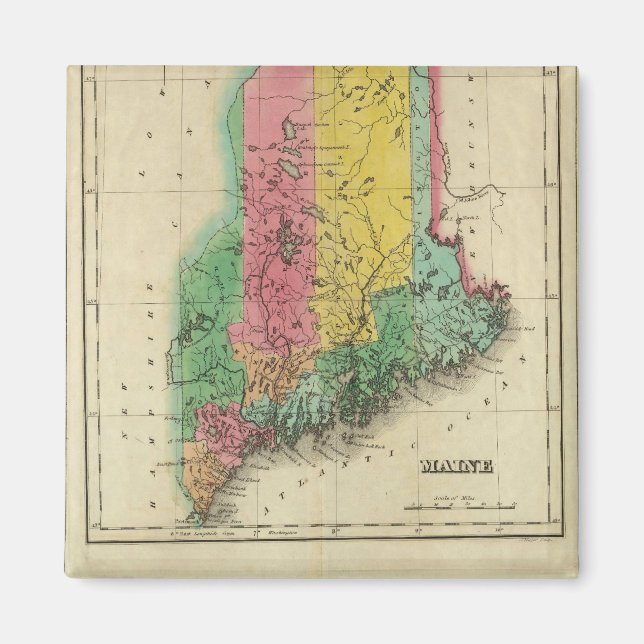 Karta i Maine Magnet (Framsidan)