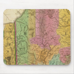 Karta i Maine New Hampshire och Vermont Musmatta