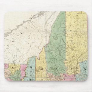 Karta i Maine, New Hampshire, Vermont Musmatta