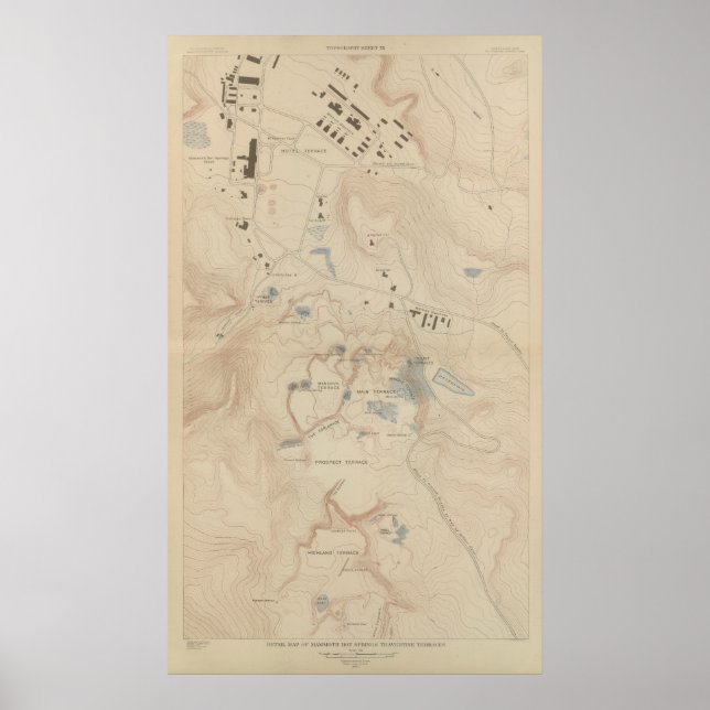 Karta i Mammoth Hett Vår Poster (Framsidan)