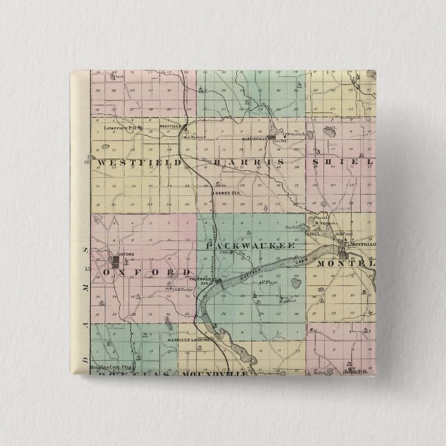 Karta i Marquette County & Westfield Knapp (Framsida)