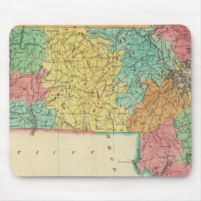 Karta i Massachusetts Musmatta (Framsidan)