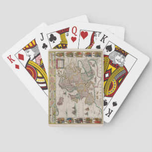 Karta i Medieval Europe (av Willem Blaeu) Casinokort