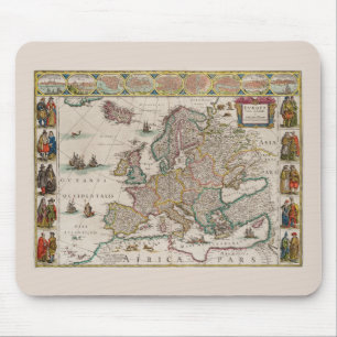 Karta i Medieval Europe (av Willem Blaeu) Musmatta