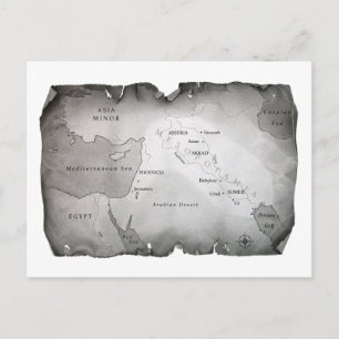 KARTA i MESOPOTAMIA-vykort Vykort
