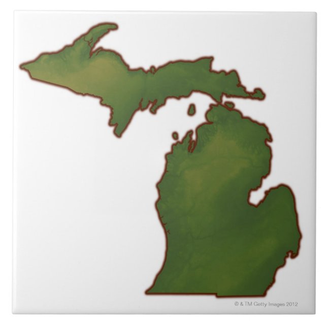 Karta i Michigan 4 Kakelplatta (Framsidan)