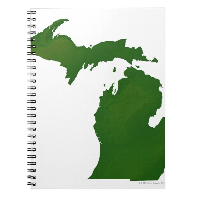 Karta i Michigan Anteckningsbok (Framsidan)