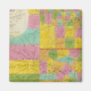 Karta i Missouri Magnet