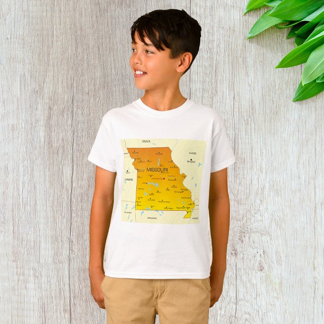 Karta i Missouri T Shirt (Skapare uppladdad)