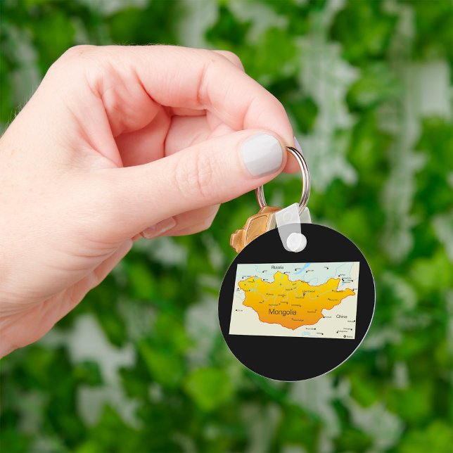 Karta i Mongoliet Nyckelring (Skapare uppladdad)