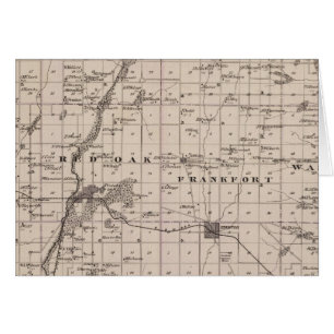 Karta i Montgomery County, Iowa Hälsningskort