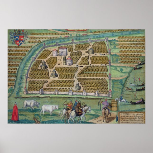 Karta i Moskva Poster (Framsidan)