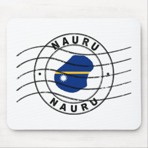 Karta i Nauru, postpass Frimärke Musmatta