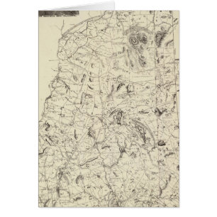 Karta i New Hampshire 1816 Hälsningskort