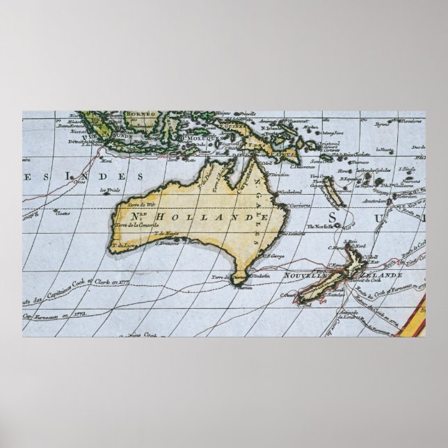 Karta i New Holland Poster (Framsidan)