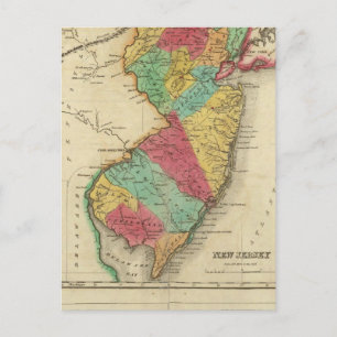 KARTA i NEW JERSEY Vykort